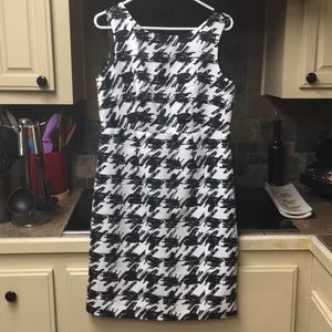 Black and White Houndstooth Limited Edition Dress